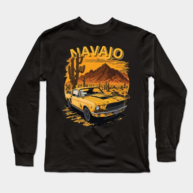 navajo vintage Long Sleeve T-Shirt by mdr design